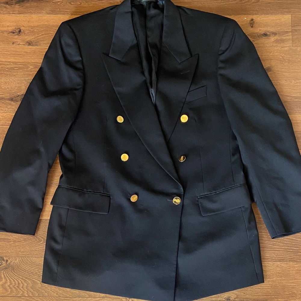 Harry Rosen blazer pure wool and gold buttons